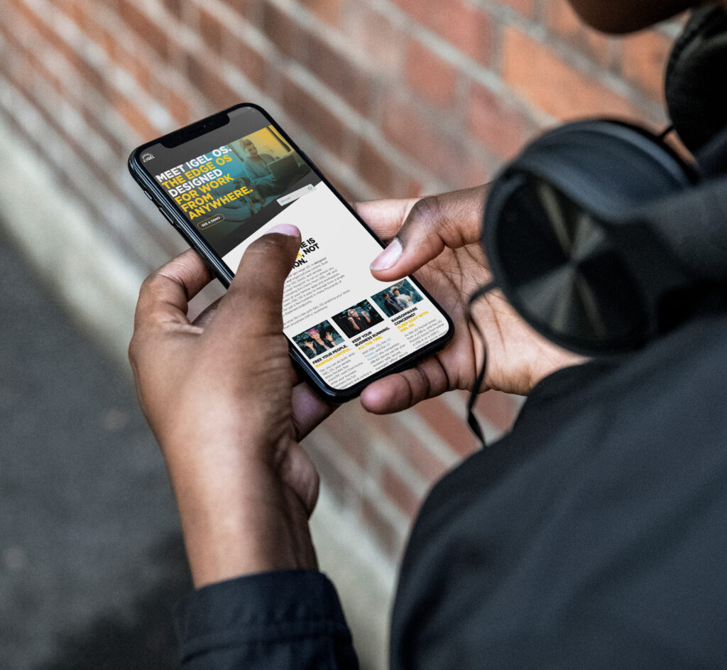 (Mockup) Screenshot of IGEL Case Study